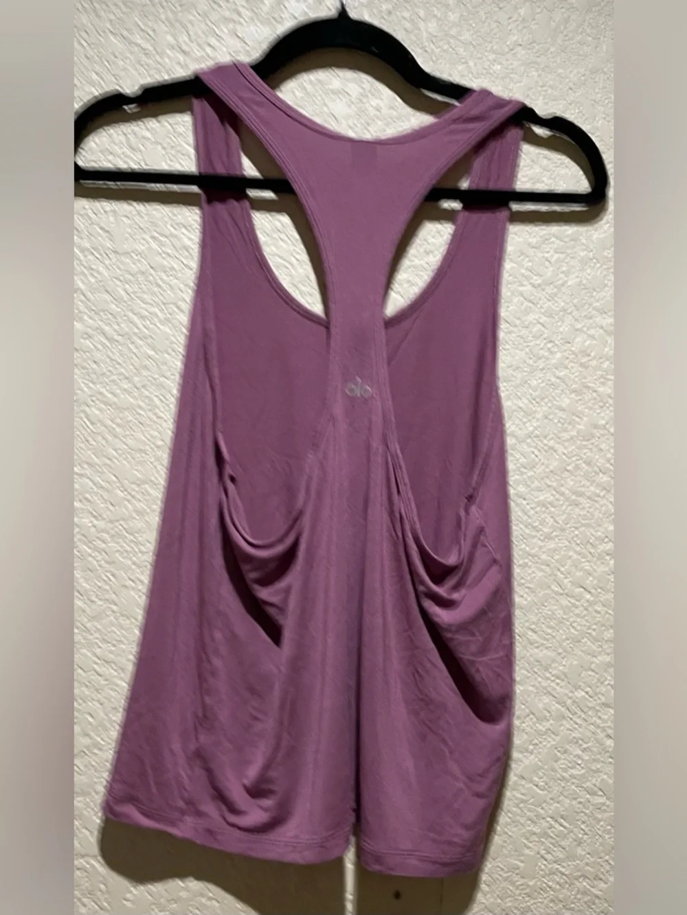 Alo All Day Tank Top Relaxed Racerback Mulberry Mauve Size S